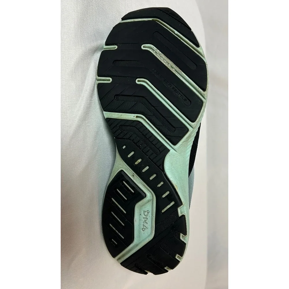 Brooks Launch 8 Womens Running Shoes Black Mint Green Speed Neutral Size  7 - Picture 6 of 16